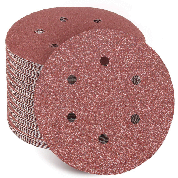 3M Regalite 6" x 6 Hole hook n loop edger disc 80 grit 50ct per box 03949 7100187100