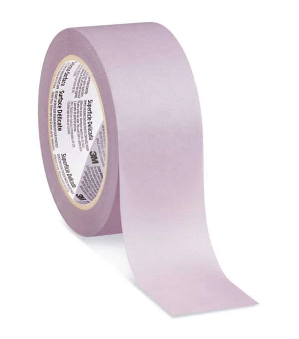 3M-2080 2' x 60' Purple safe release Masking Tape