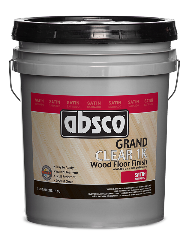 ABSOLUTE COATINGS LNL-Absco Clear 1K Grand 1 Comp Satin 5 Gal Pail