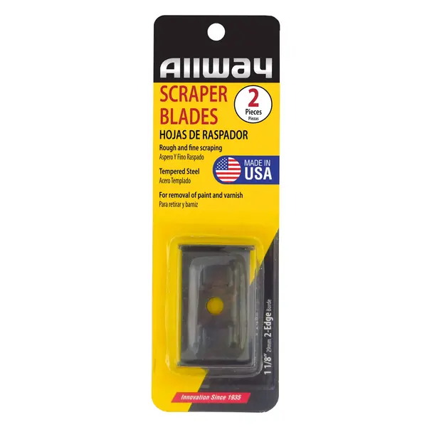 Allway 1" Scraper Blades Carded - 2 Pack - 1B