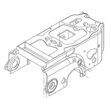 American Sanders American 12 Main Frame 23406A