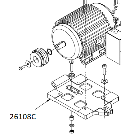 American Sanders American 12 Motor Platform - BLACK 26108C