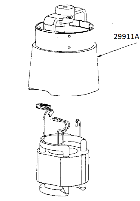 Ce-7 HOUSING MOTOR PLATED 29911A