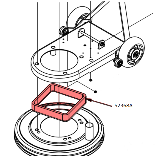 American Sanders Clarke 1600DC seal foam 52368A
