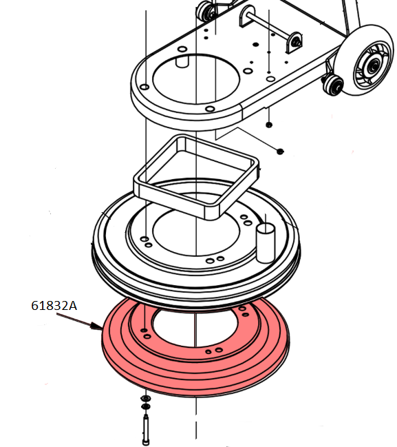 American Sanders 1600 Shroud, Inner, New Style 61832A