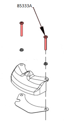 American Sanders B2 Screw (Light Cover) 1/4 - 20 x 2 CLA85333A