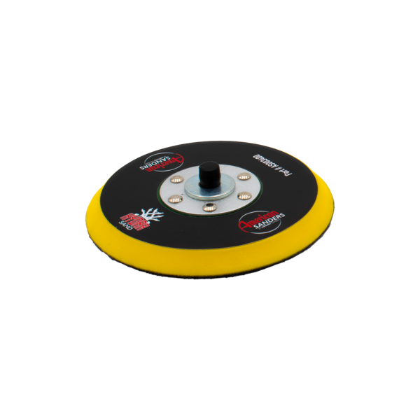American Sanders Hydrasand 5" pad driver assembly sold individually yellow face AS003400