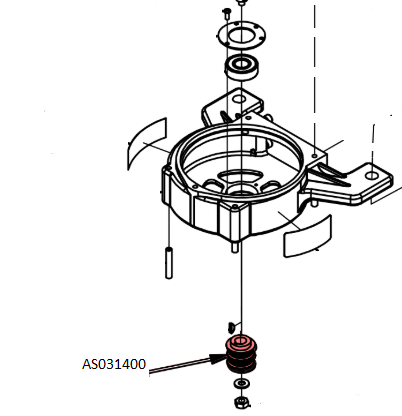American Sanders EZ-E Motor Pulley AS031400