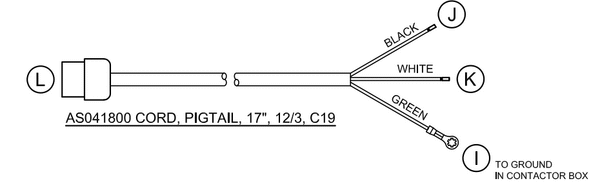 American Sanders Epoch HD interlock pigtail - AS041800