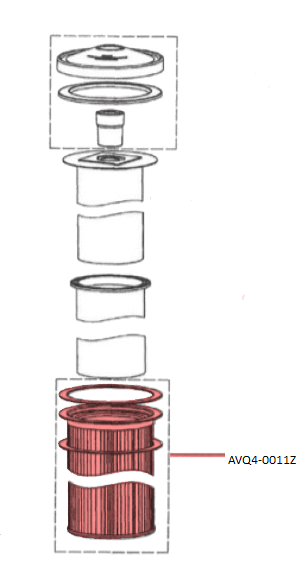 American Sanders AVAC Q-10 Hepa Filter AVQ4-0011Z