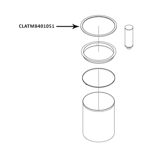 American Sanders AVAC 26 filter to lid gasket TMB401051