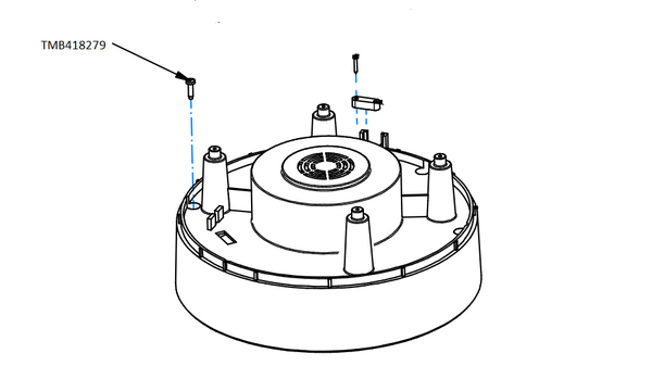 American Sanders Avac 12-P self tapping plastic M4.8 X 19 screw, for top cover TMB418279