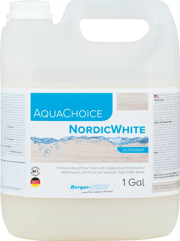 BERGER SEIDLE BS-Aqua Choice Nordic White Ultramat, 1 Gal - FINI-10810