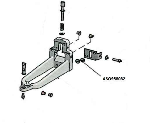 Bona 8 10 top roller adjustment plate screw ASO958082