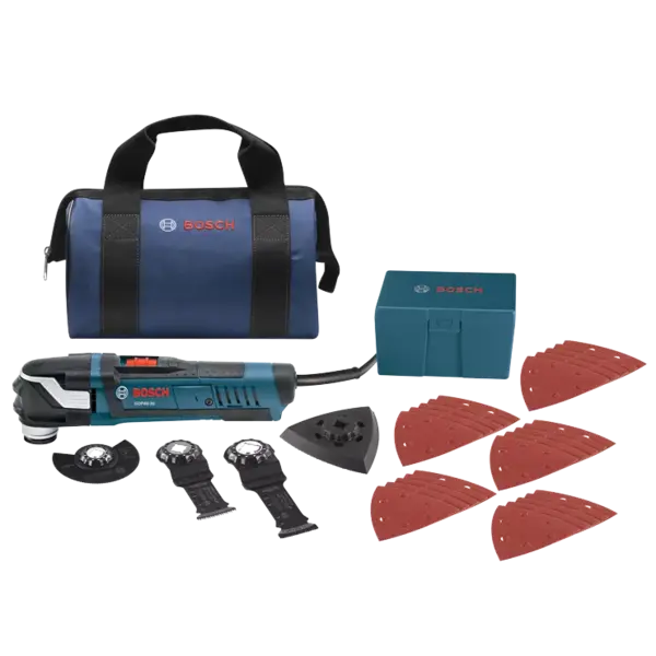 BOSCH GOP40-30B StarlockPlus Oscillating Multi-Tool Kit with Snap-In Blade Attachment
