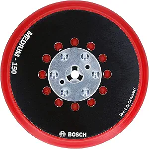 BOSCH RSM6045 6" Multi Hole Medium Red Hook & Loop Backing Pad GEX33-6N