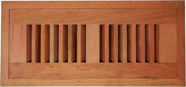 BRAZILIAN CHERRY WV-Unfinished Brazilian Cherry Wood Vent 2 X 10 Flush Mount