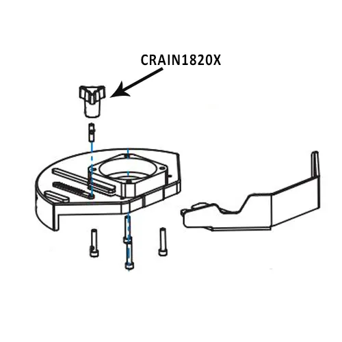 CRAIN DUST CONTROL ADJUSTING KNOB