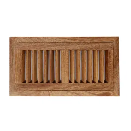 CUMARU WV-Unfinished Cumaru Wood Vent 4 x 12 Flush Mount