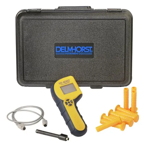 DELMHORST HT-4000F/PKG Digital Thermo-Hygrometer Package, HT-4000F with 324CAS-0103