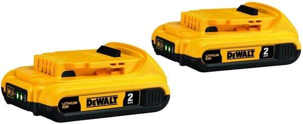 DEWALT 20-Volt MAX Lithium-Ion Compact Battery Pack 2.0Ah (2-Pack)