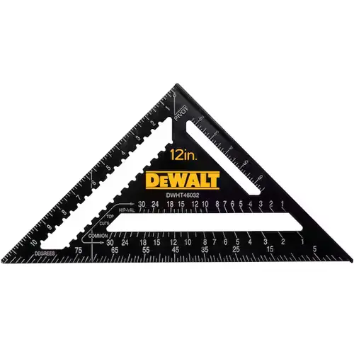 DEWALT DWHT46032 Aluminum 12" Premium Rafter Square