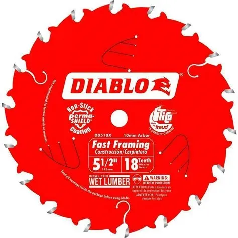 DIABLO 5 1/2 X 18 Fast Framing Trim Saw Blade with 10mm Arbor D0518X