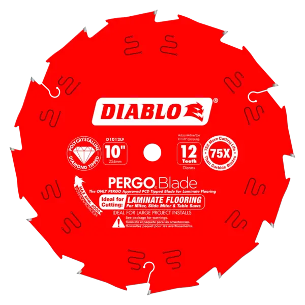DIABLO 10 X 12 PCD Laminate Flooring Blade D1012LF