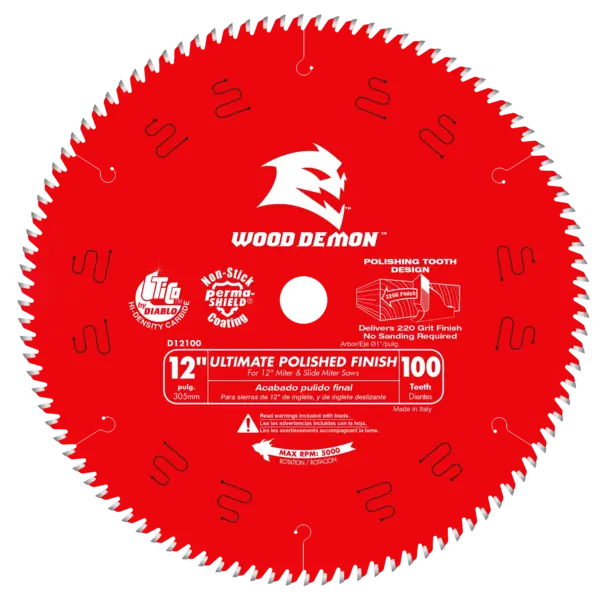 DIABLO 12 X 100 Ultimate Flawless Finish Saw Blade D12100X