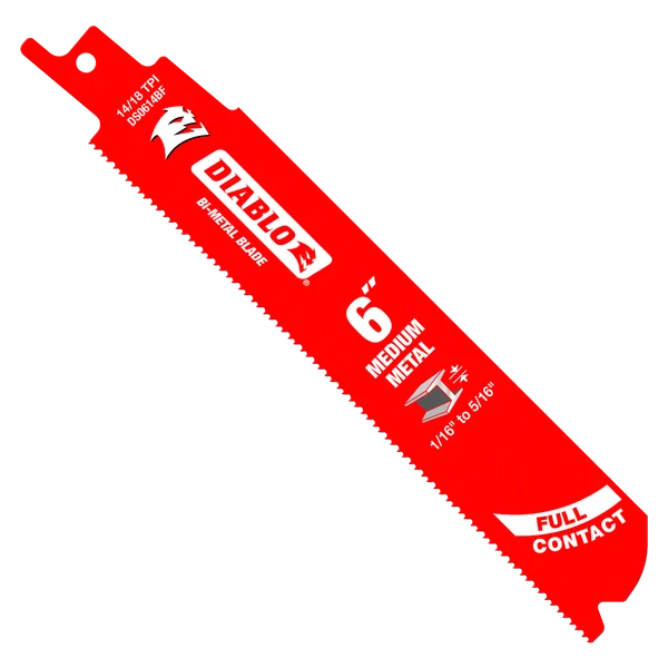 DIABLO DS0614BF5 6' 14/18 TPI STEEL DEMON Reciprocating Metal Cutting Metal - 5 Pack