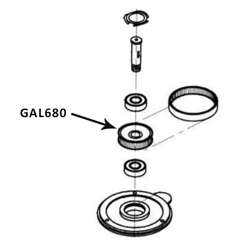 GALAXY Elite Drive Pulley 680