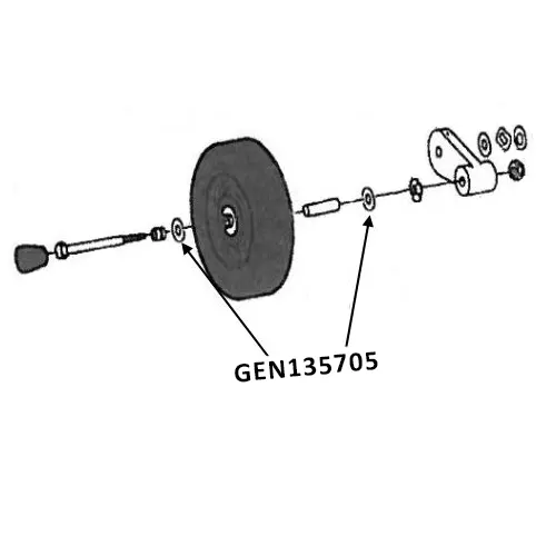 GENERAL solid wheel washer (need 2 per wheel)