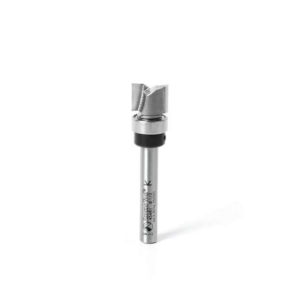 GENERIC Flush Trim Pattern Plunge 1/2" Dia x 1/2"' H x 1/4' Shank Carbide Tipped Router Bit 45481