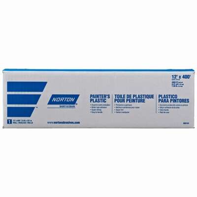 GENERIC Norton Painter's Plastic 12' x 400' .31 MIL 4,800 Sq. Ft. per Box