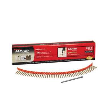 GENERIC PAMDRIVE Wood-to-Wood Screws #8 x 2", 1000 Ct. per Box SD-28-WCYZ8200F