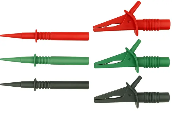 GENERIC Alligator Clips - LARGE clip with any cover - Red/Green/Black