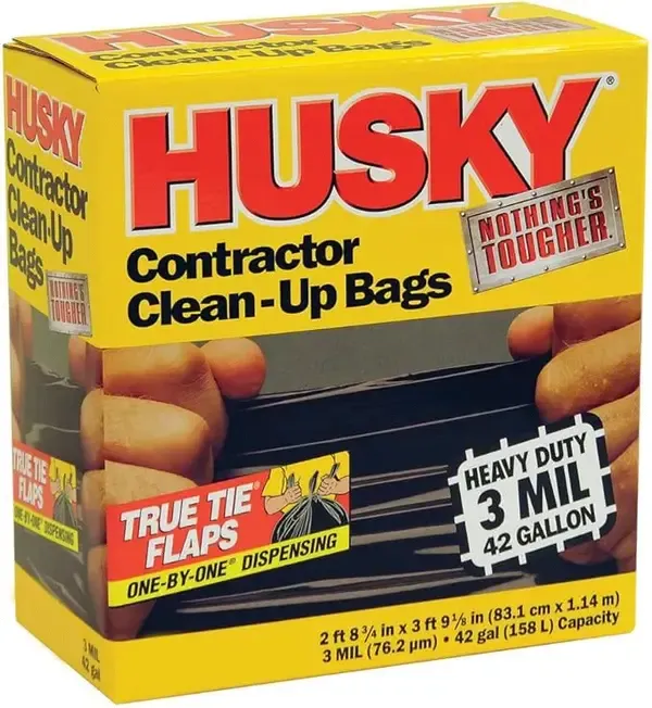 GENERIC Husky Contractor Bag Black 42 Gal 3 Mil - 32 Count steelcoat 690969