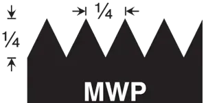 Trowel 1/4" v 1/4" V notch 3MWP