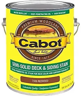 MARINE & DECK Cabot Decking & Siding 7480 Redwood Semi-Solid Stain 1 Gal