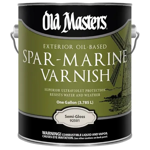 MARINE & DECK Marine Spar Varnish Semi-Gloss 1GAL NOT FOR USE IN NY STATE