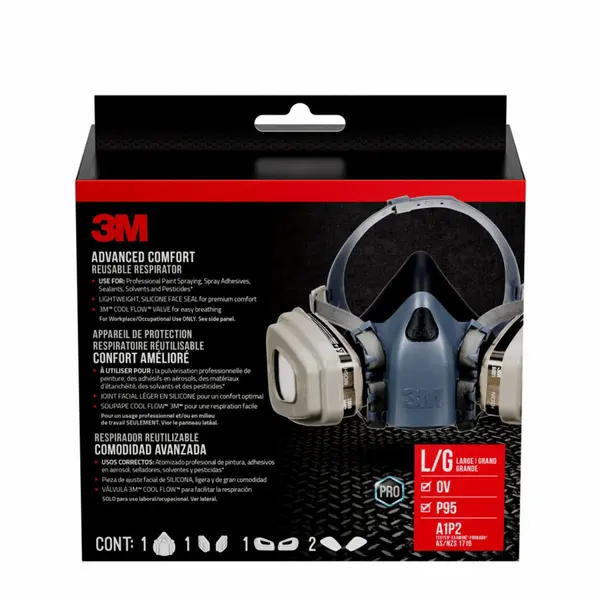 3M Professional Paint Respirator 7513PA1..Large