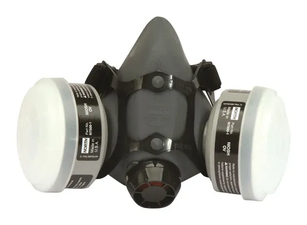 Honeywell North R95 Paint Spray and Pesticide Half Facemask Respirator 5500 Gray L 1 pc.