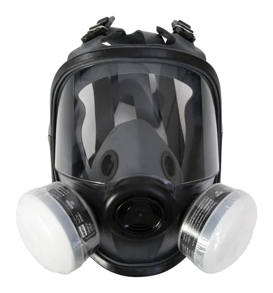 Honeywell North R95 Paint Spray and Pesticide Full Facemask Respirator 5400 Black M/L 1 pc.