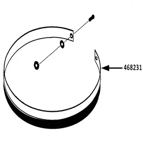 MASTERCRAFT adhesive dust skirt hook & loop only, adheres on body of machine