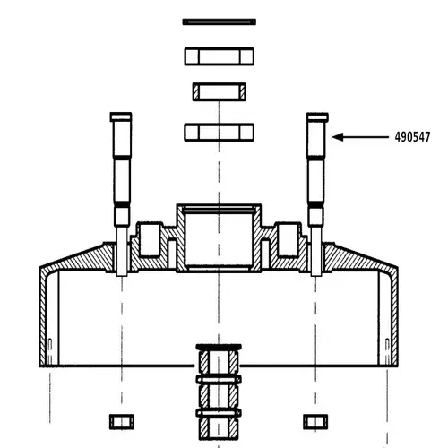 MASTERCRAFT Outer Pulley Shaft 490547