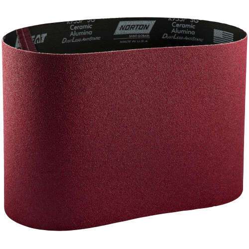 Norton NO-Red Heat Belts 7-7/8"x 29 1/2" 120 Grit - 5/Box 45027