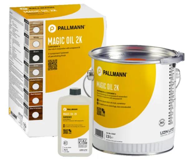 Pallmann Magic Oil 2k Color Black Brown 1 Liter must ship with MO2KHARDENER PART B