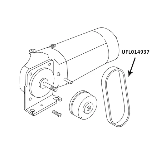 Pallmann Wolff turbo stripper / scraper self propelled motor drive belt 187 / 100 014937