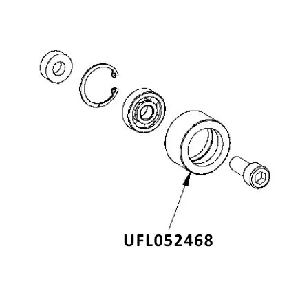 Pallmann Cobra Tension guide pulley 052468