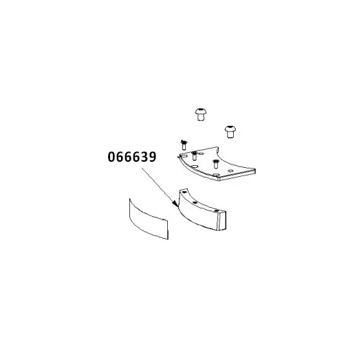 Pallmann Gecko front nose slide bar / glide bar 066639